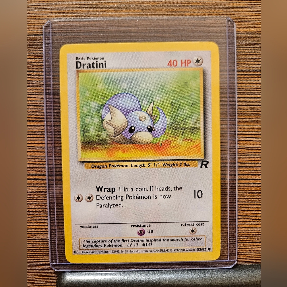Pokemon Dratini 53/82 Rocket Trading Card
